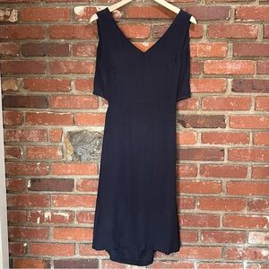 Modern Citizen‎ women's open back tie dress navy size small NWT-FLAW NOTED